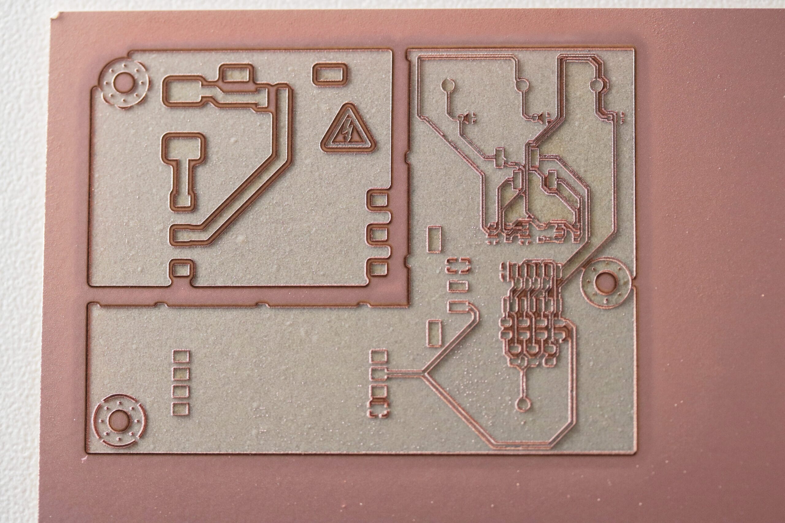 Laser Etched PCB on Copper Plate scaled - Marking and Laser Engraving Copper